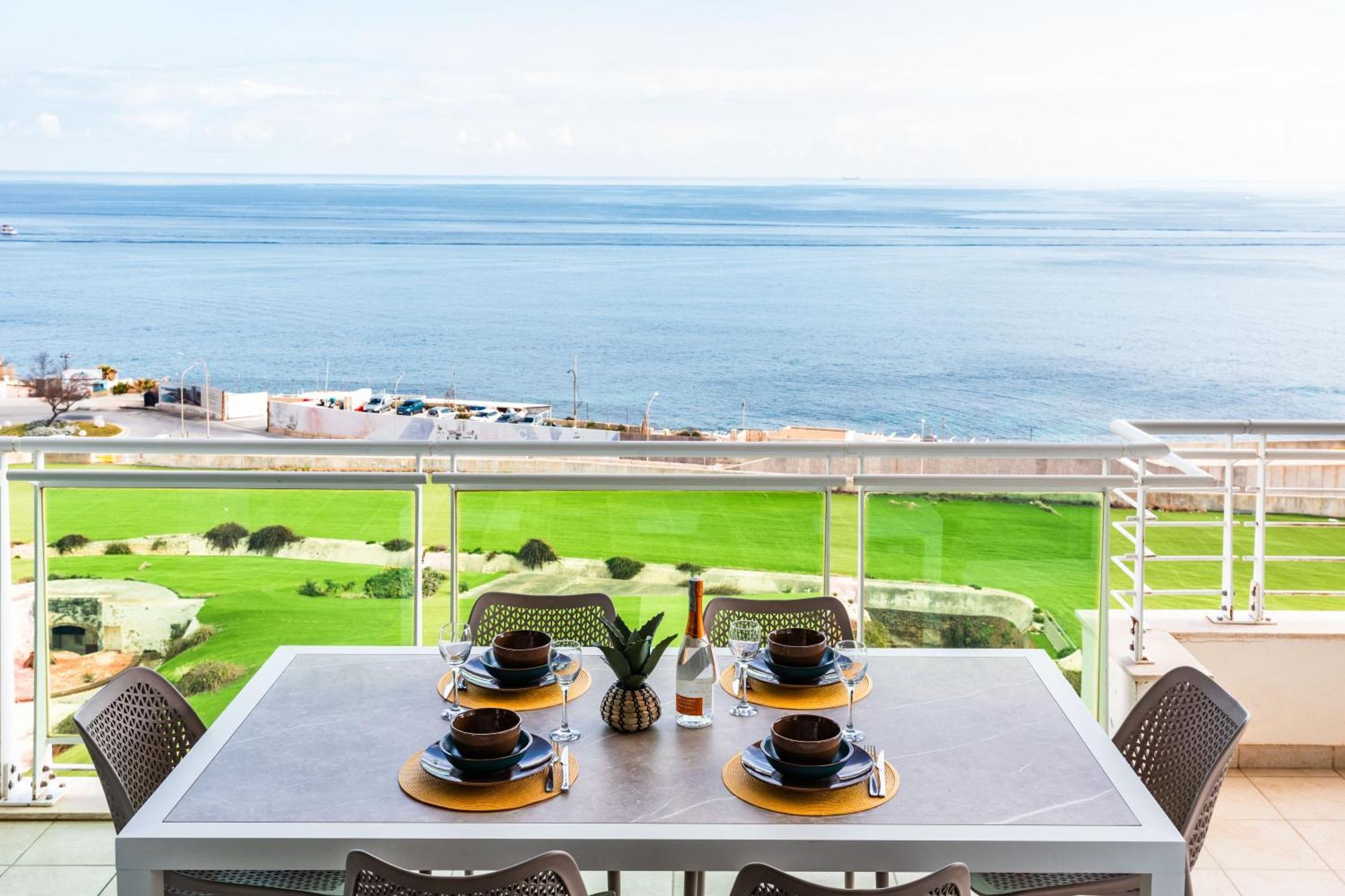 Luxury Seafront 3Br With Pool By Arcobnb Sliema Exterior foto